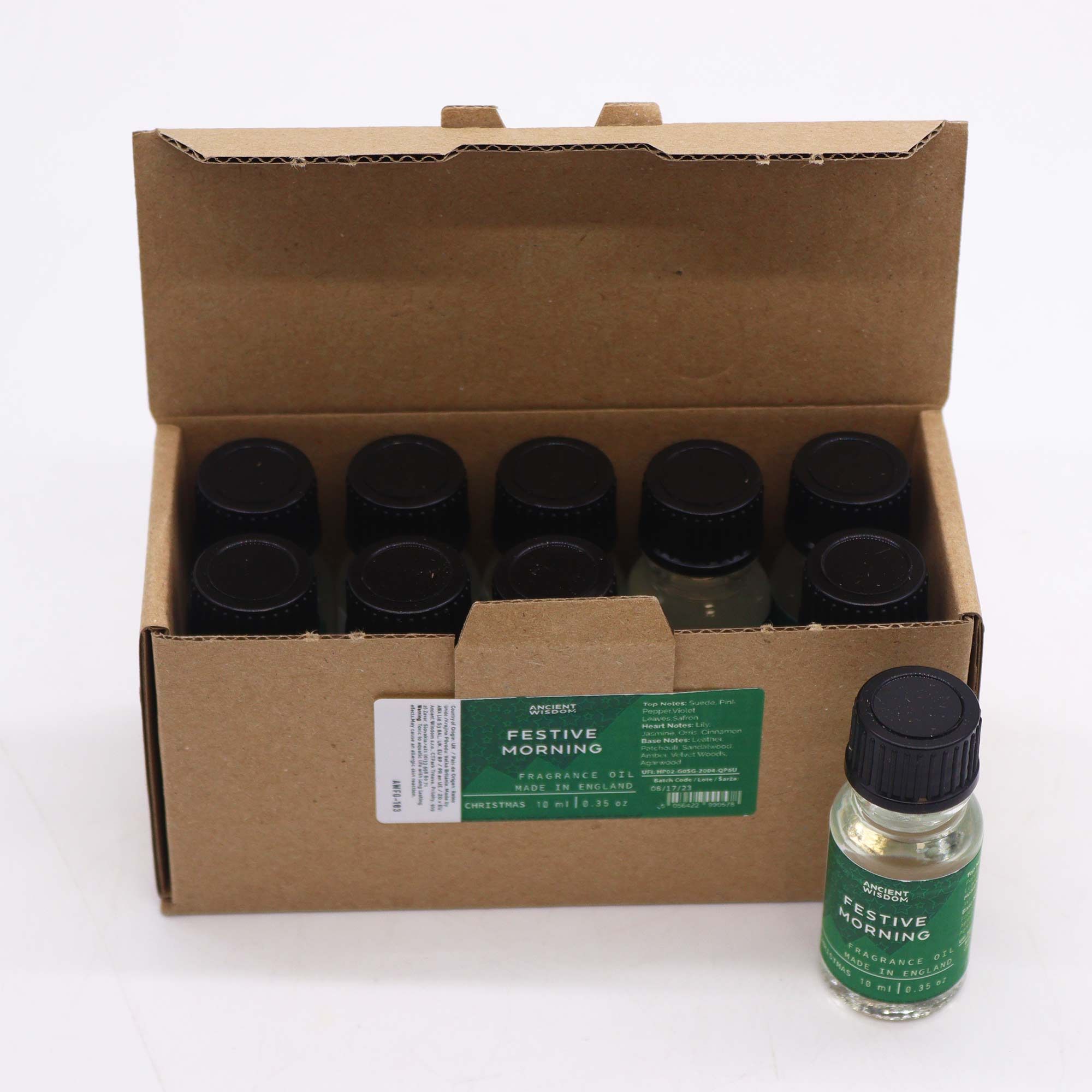 Ritual-ready Festive Morning Fragrance Oil 10ml | Niffty Witchy Supplies UK in Oils & Wax Melts style, bloodstone accessory star-kissed ivy for lovers of oc