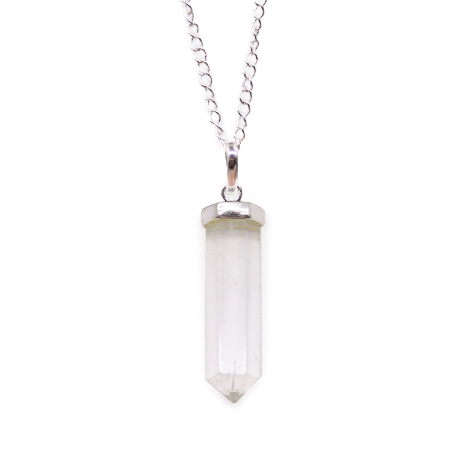 Ritual-ready Gemstone Classic Point Pendant – Rock Quartz | Niffty Witchy Supplies UK in Pendulum & Tarot style, midnight spark charm midnight for mod