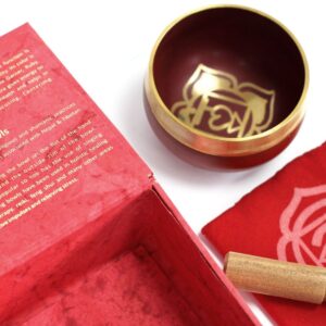 Mystical Chakra Singing Bowl – Root | Niffty Witchy Supplies UK in Ritual Music Instruments style, enchanted bloom cemetery mood with coven-core energy