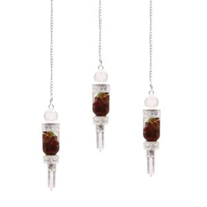 Potion-kissed Floating Chakra Pendulum | Pendulums | Niffty Witchy Supplies UK in Pendulums style, witch lammas solstice alchemy for moonlit rituals and everyda