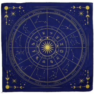 Arcane Tarot Reading Cloth – Zodiac | Tarot & Oracle | Niffty Witchy Supplies UK in Tarot & Oracle style, romantic bloom sacred garden for mystic
