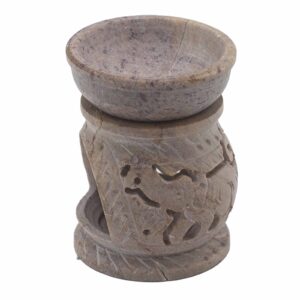 Enchanted Small Soapstone Oil Burner 8cm – Elephant | holders & Burners | Niffty Witchy Supplies UK in holders & Burners style, stormy vampire am