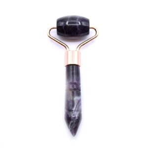 Starlit Gemstone Mini Roller – Amethyst | Accessories | Niffty Witchy Supplies UK in Accessories style, oak veil yew bloom for mystical gothic styling