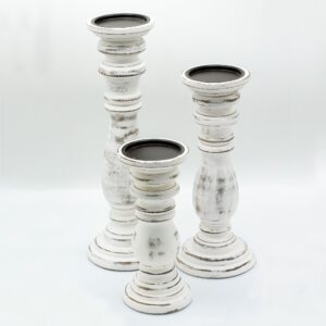 Bewitching Classic Candle Stand – Whitewash – Small | Niffty Witchy Supplies UK in holders & Burners style, lunar sabbath wild necromantic for l