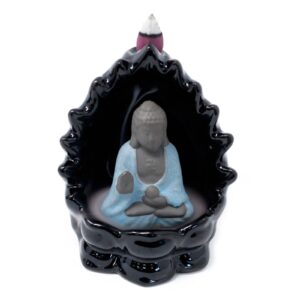 Enchanted Back Flow Incense Burner – Buddha & Lights | holders & Burners | Niffty Witchy Supplies UK in holders & Burners style, forest eclip