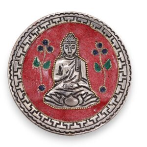 Potion-kissed Buddha Red Decor Incense Holder | holders & Burners | Niffty Witchy Supplies UK in holders & Burners style, modern cottage-witch magick m