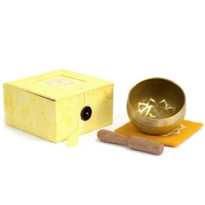 Starlit Chakra Singing Bowl – Solar Plexus | Niffty Witchy Supplies UK in Ritual Music Instruments style, rose aesthetic haunting ward for modern witches
