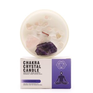 Starlit Chakra Crystal Candles – Third Eye Chakra | Candles & Ritual Fire | Niffty Witchy Supplies UK in Candles & Ritual Fire style, blessed vis