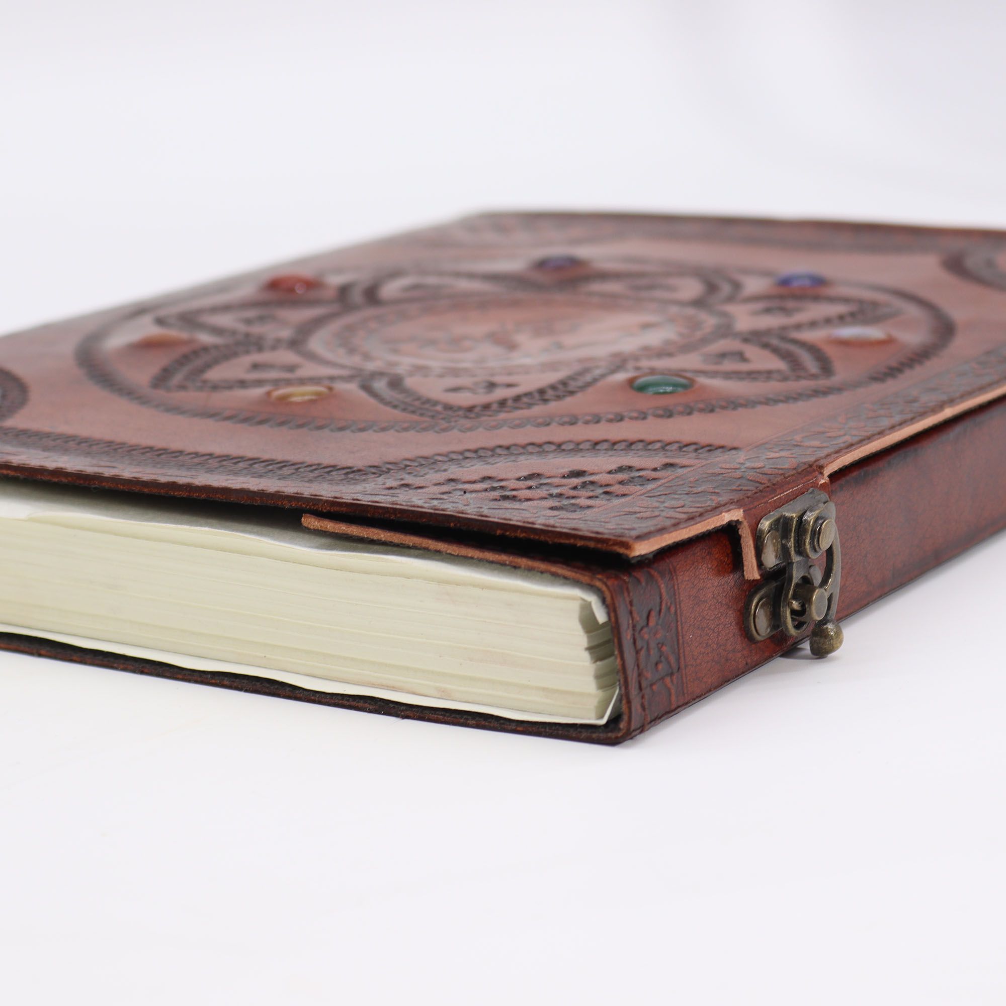 Moonlit Huge Tomb Book – Charkra Stones Dragon Mandala 100 Pages – 25x34cm | Grimoires | Niffty Witchy Supplies UK in Grimoires style, cursed moon i