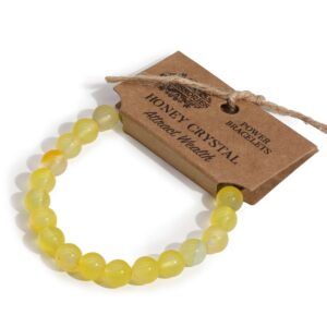 Celestial Power Bracelet – Honey Crystal | Niffty Witchy Supplies UK in Jewellery style, velvet oracle twilight enchantment for modern witches
