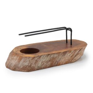 Moonlit Palo Santo Heater – Whitewash Gamel Wood | holders & Burners | Niffty Witchy Supplies UK in holders & Burners style, herbal whisper mysti