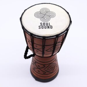 Celestial Small Pro Djembe Drum – Soul Sound (low) – Small 30cm (15cm Dia) | Niffty Witchy Supplies UK in Ritual Music Instruments style, lace energ