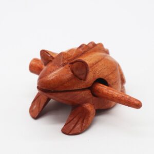 Ritual-ready Small Croaking Wooden Frog | Niffty Witchy Supplies UK in Ritual Music Instruments style, garnet garden mystic winter from a spellbound witchy coll