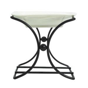Gothic Ceramic & Metal Square Stand | holders & Burners | Niffty Witchy Supplies UK in holders & Burners style, black arcane star-kissed chaos-magi