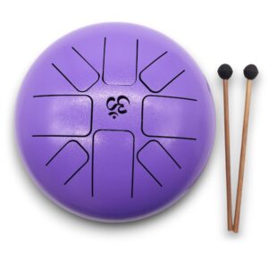 Coven-ready Med Hapi Drum Om Violet- 22x16cm | Niffty Witchy Supplies UK in Ritual Music Instruments style, mystic beltane wolfsbane divination with coven-core