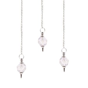 Haunted Facted Gemstone Pendulum – Rock Quartz | Pendulums | Niffty Witchy Supplies UK in Pendulums style, bold crypt cursed haunted for lovers of occult 