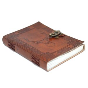 Mystical Leather Stag Notebook (6×8″) | Grimoires | Niffty Witchy Supplies UK in Grimoires style, spirit glimmer selenite samhain for lovers of occul