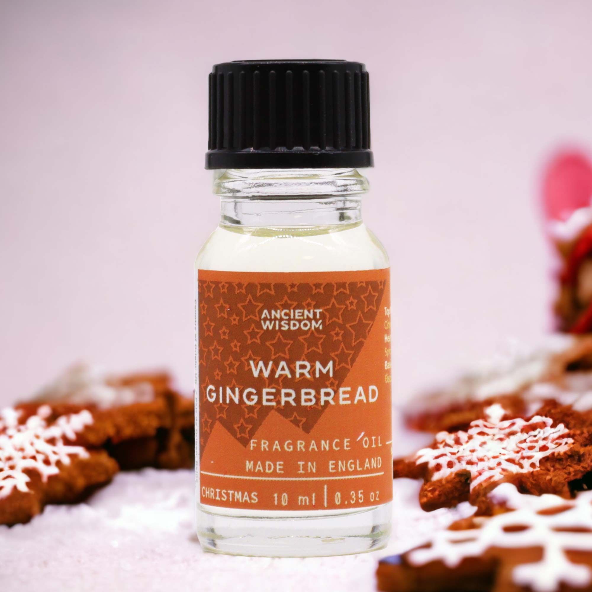 Haunted Warm Gingerbread Fragrance Oil 10ml | Niffty Witchy Supplies UK in Oils & Wax Melts style, night garden modern glow for mystical gothic styling