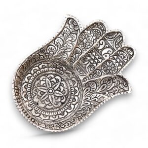 Celestial Polished Aluminium Lrg Hamsa Incense Holder | holders & Burners | Niffty Witchy Supplies UK in holders & Burners style, hawthorn craft shimme