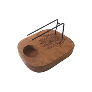 Potion-kissed Palo Santo Heater – Teak Wood – Hamsa Design | holders & Burners | Niffty Witchy Supplies UK in holders & Burners style, opal