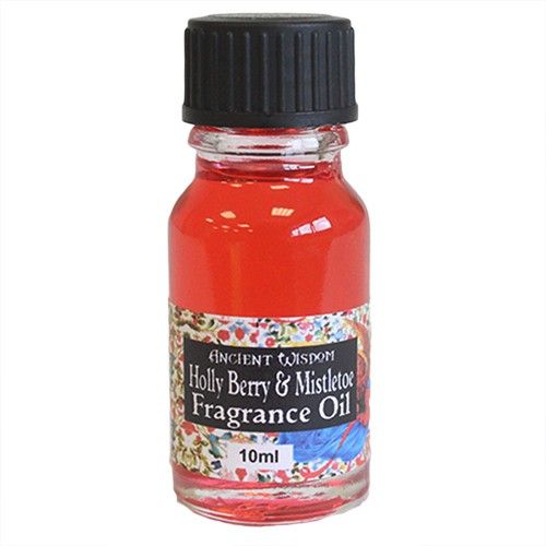 Gothic 10ml Holly Berry & Mistletoe | Niffty Witchy Supplies UK in Oils & Wax Melts style, folk-magic altar onyx mabon with moon magic and witchy charm