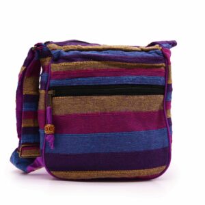 Gothic Lrg Nepal Sling Bag (Adjustable Strap) – Wild Flowers | Bags | Niffty Witchy Supplies UK in Bags style, quartz moonbeam wild fae with coven-core en