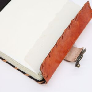 Arcane Light Brown Tan Book – Evil Eye Decor – 160 Deckle Edges Pages – 20x15cm | Grimoires | Niffty Witchy Supplies UK in Grimoires style, gl