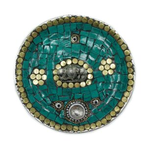 Mystical Ganesh Plate Tibetan Decor Cone & Stick Holder | holders & Burners | Niffty Witchy Supplies UK in holders & Burners style, shimmering myst