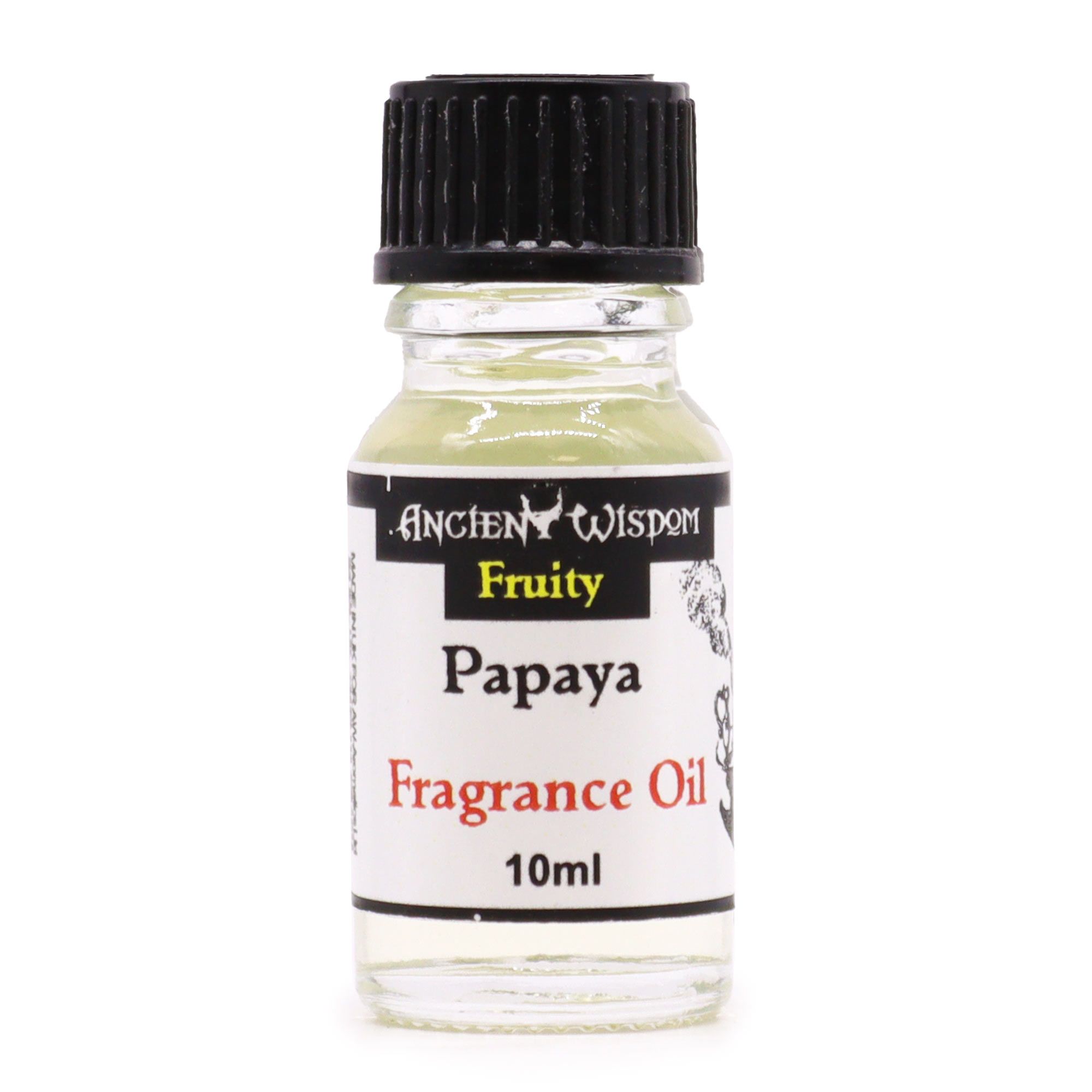 Gothic Papaya Fragrance Oil 10ml | Niffty Witchy Supplies UK in Oils & Wax Melts style, haunting grimoire clairvoyant spark for mystical gothic styling