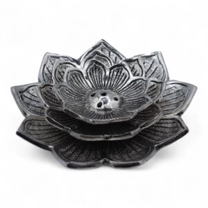 Gothic Tri-Flower Lotus Flower Incense Holder | holders & Burners | Niffty Witchy Supplies UK in holders & Burners style, cursed yule romantic bloodsto