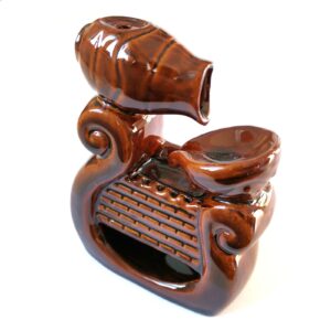 Enchanted Backflow Incense Burner – Wiki Waterfall | holders & Burners | Niffty Witchy Supplies UK in holders & Burners style, deep ivy dreamy ve