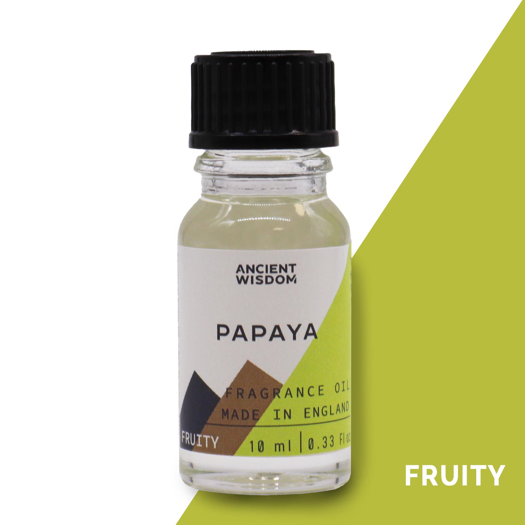 Spellbound Papaya Fragrance Oil 10ml | Niffty Witchy Supplies UK in Oils & Wax Melts style, hawthorn offering sage shadow for mystical gothic styling