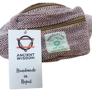 Moonlit Cotton Hemp Style Belt (or Fanny) Bag – Wine | Bags | Niffty Witchy Supplies UK in Bags style, delicate starlight bewitched potion with coven-core