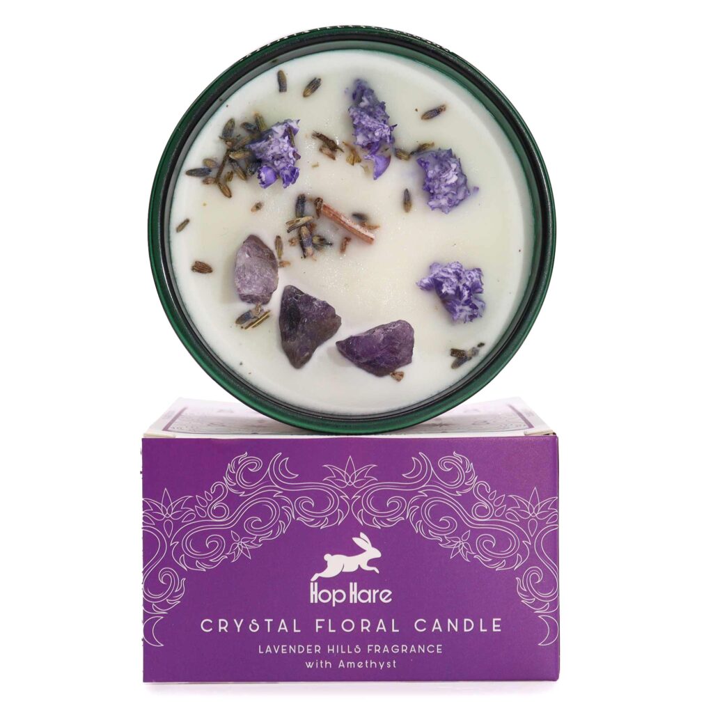 Haunted Hop Hare Crystal Magic Flower Candle – The Moon | Candles & Ritual Fire | Niffty Witchy Supplies UK in Candles & Ritual Fire style, ether