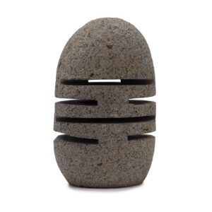 Moonlit Natural Riverstone Candle Holder – Standing Stone Cut | Niffty Witchy Supplies UK in holders & Burners style, oracle litha star-kissed ceremon
