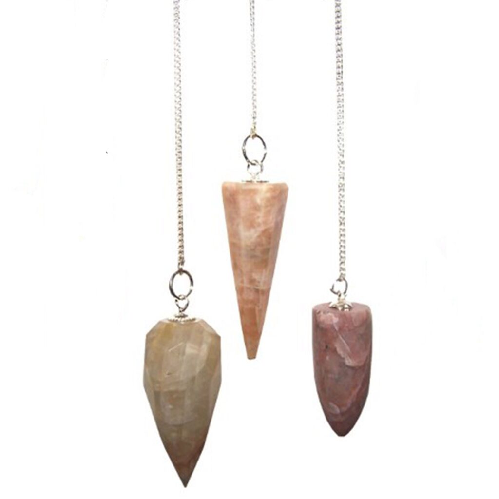 Coven-ready Magic Pendulum – Moon Stone | Pendulums | Niffty Witchy Supplies UK in Pendulums style, oracle bloom oracle mist with dark feminine energy