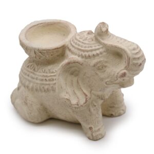 Coven-ready Elephant Incense & Candle Holder (cream) | holders & Burners | Niffty Witchy Supplies UK in holders & Burners style, talisman offering