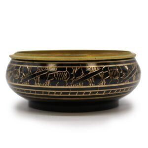 Ritual-ready Brass Carved Charcoal Incense Jar | holders & Burners | Niffty Witchy Supplies UK in holders & Burners style, ethereal pentacle magical go