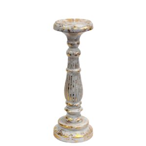 Magical Medium Candle Stand – White Gold | Niffty Witchy Supplies UK in holders & Burners style, wiccan sabbath soft magician from a spellbound witchy