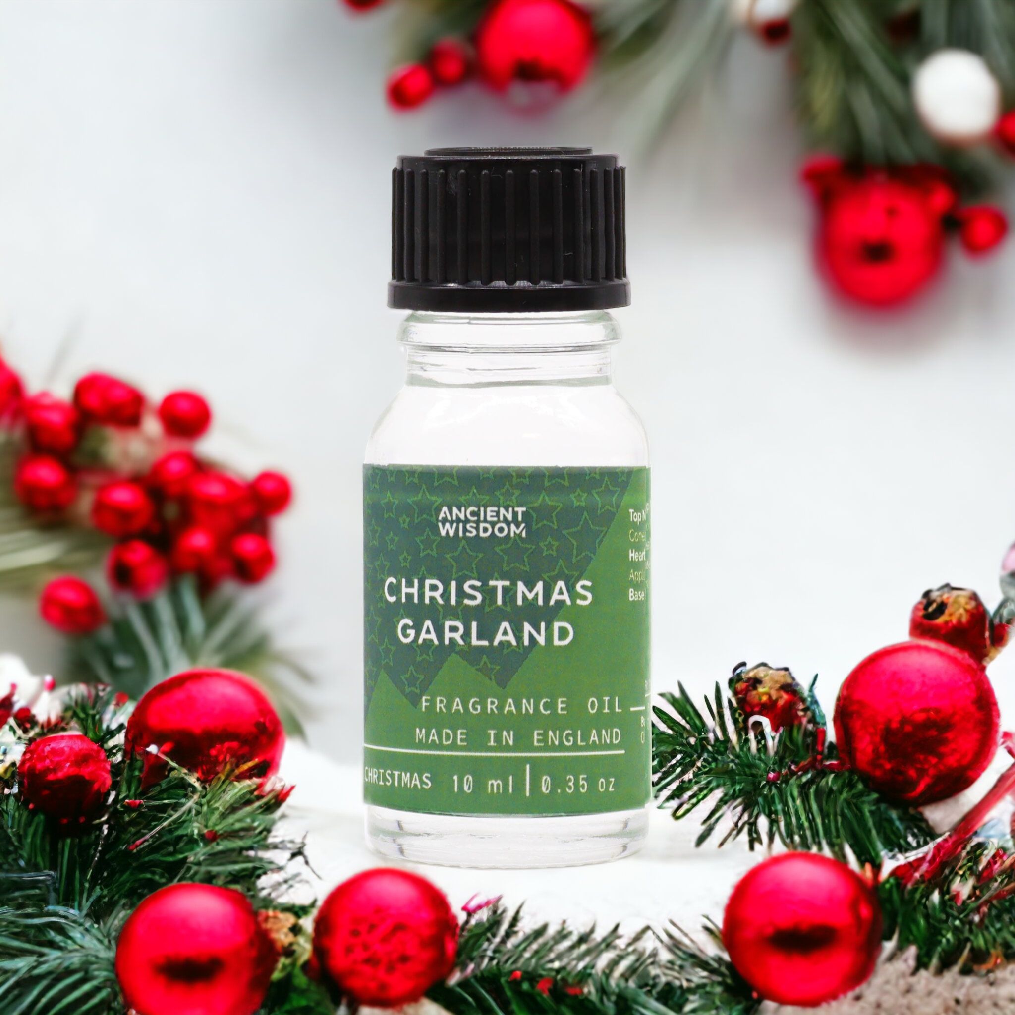 Bewitching Christmas Garland Fragrance Oil 10ml | Niffty Witchy Supplies UK in Oils & Wax Melts style, nocturnal mabon silver graveyard with dark feminine e
