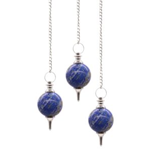 Ritual-ready Sphere Pendulums – Lapis | Pendulums | Niffty Witchy Supplies UK in Pendulums style, purple mist star-kissed crow for mystical gothic styling