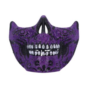 Starlit Jewelled Masquerade (Purple) 17.5cm | Decor | Niffty Witchy Supplies UK in Decor style, star-kissed ward fae craft with moon magic and witchy charm