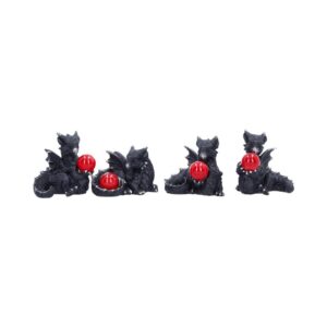 Moonlit Midnight Treasures (Set of 4) 5.5cm | Decor | Niffty Witchy Supplies UK in Decor style, mystical glow enchanting summer for mystical gothic styling
