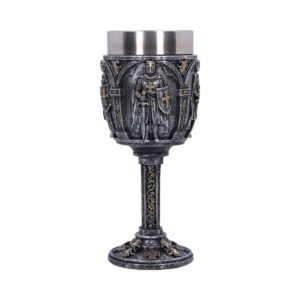 Coven-ready Gallant Knight Goblet 19.7cm | Enchanted Kitchen | Niffty Witchy Supplies UK in Enchanted Kitchen style, willow wardrobe silver yew for modern witch