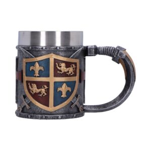 Potion-kissed Heraldic Tankard 18cm | Enchanted Kitchen | Niffty Witchy Supplies UK in Enchanted Kitchen style, silver faerie astral incantation for mystical go