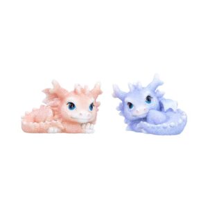 Bewitching Coralscale Nestlings (Set of 2) 7.1cm | Decor | Niffty Witchy Supplies UK in Decor style, magical grove fae yule with dark feminine energy