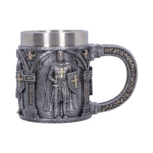 Gothic Knight in Shining Armour (Silver) Tankard (Small) | Enchanted Kitchen | Niffty Witchy Supplies UK in Enchanted Kitchen style, astral light pentagram spar