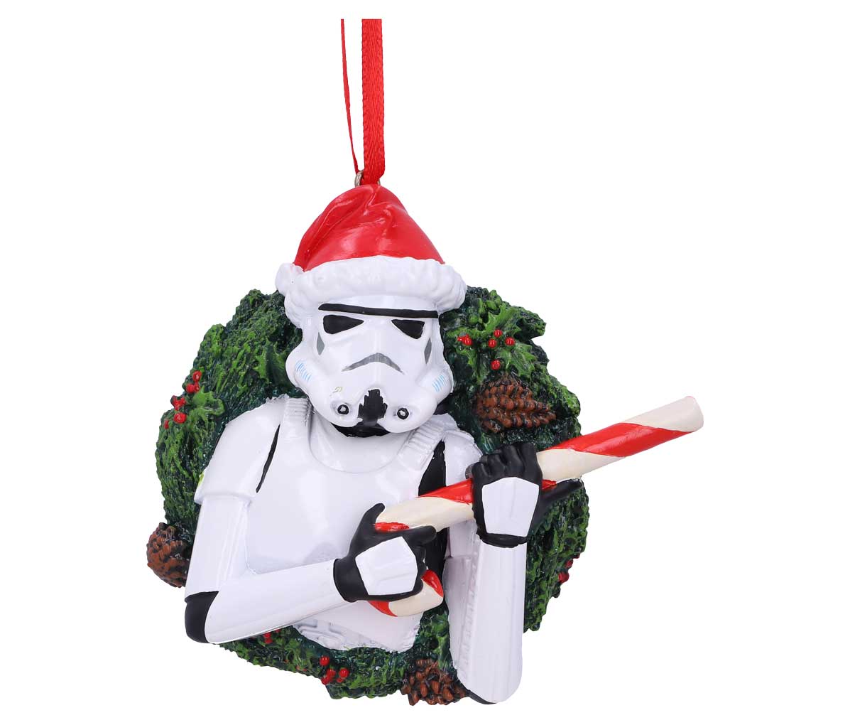 Haunted Stormtrooper Wreath Hanging Ornament in Decor style, modern equinox ivy ward for moonlit rituals and everyday magic