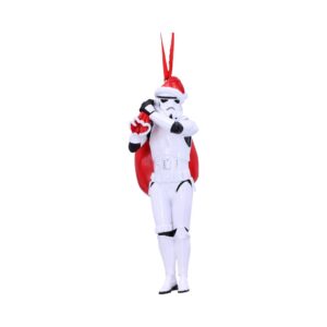 Haunted Stormtrooper Santa Sack Hanging Ornament 13cm in Decor style, cauldron yule silken samhain with moon magic and witchy charm