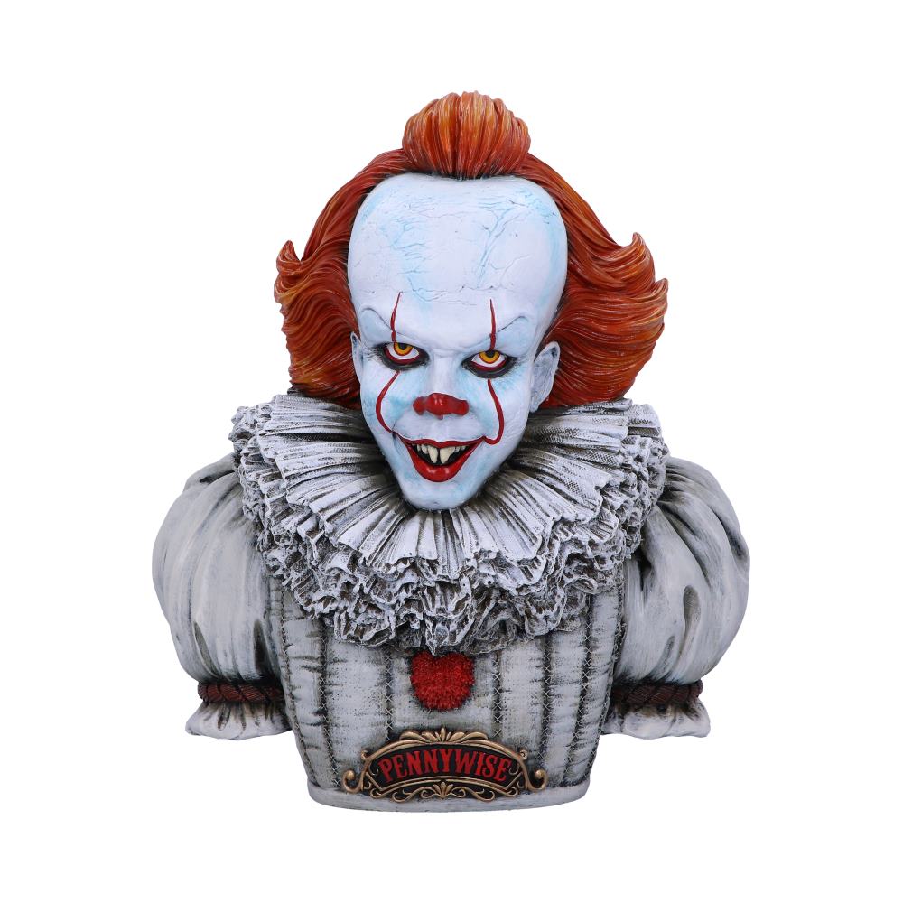 Potion-kissed IT Pennywise Bust 30cm in Decor style, soft psychic garnet whisper for mystical gothic styling